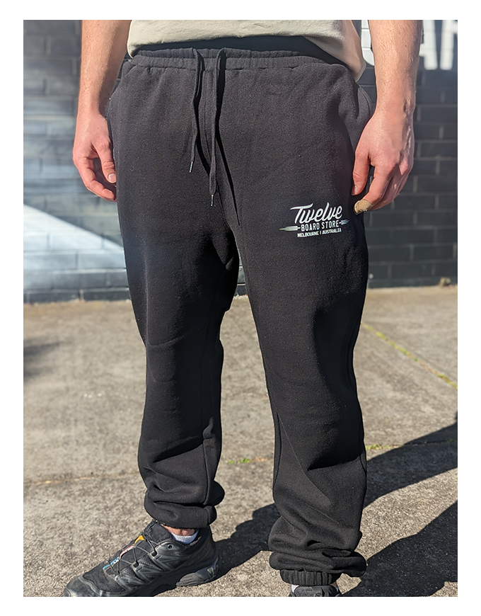 Twelve Melbs Stencil Track Pants | Black