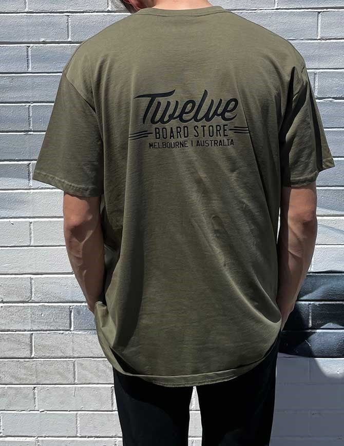 Twelve Melbs Staple Tee | Army